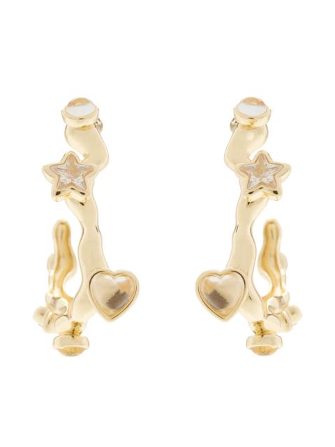 Collina Strada GOLD CLEAR FLORENCE EARRINGS