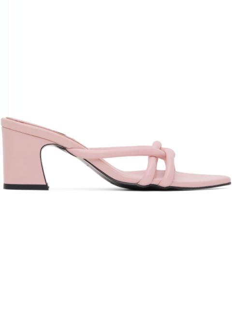 REIKE NEN Pink Twisted Heeled Sandals