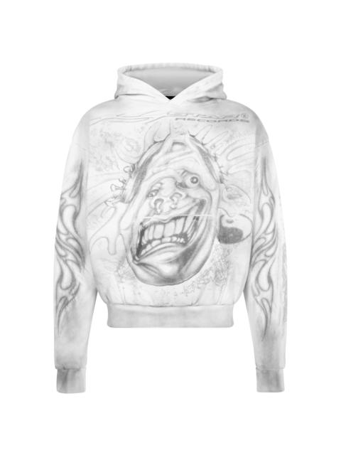 HELLSTAR Hstar Records Hoodie "White" HSR016