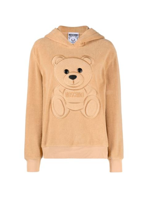 Teddy Bear-motif cotton hoodie