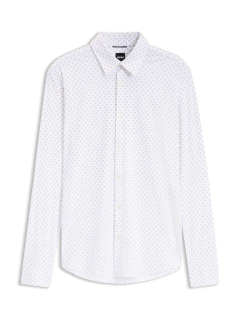 BOSS SLIM-FIT PERFORMANCE SHIRT IN STRETCH JERSEY