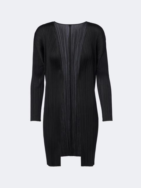 Pleats Please Issey Miyake Basics pleated cardigan