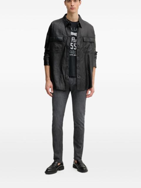 EMPORIO ARMANI logo-patch jeans
