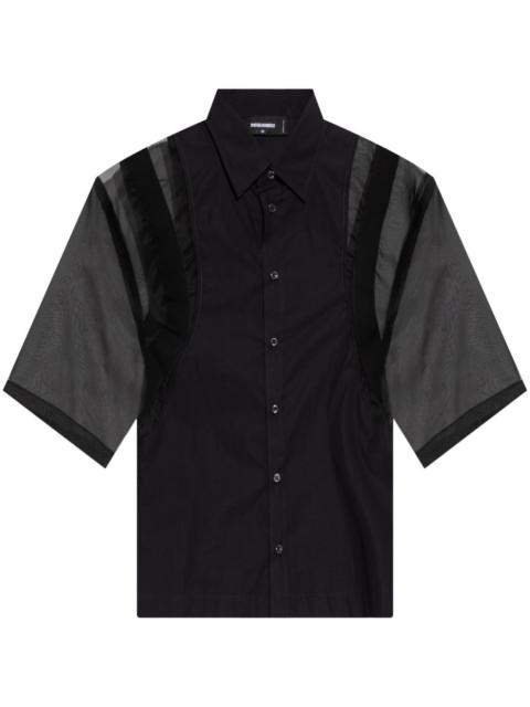 DSQUARED2 sheer-sleeve shirt