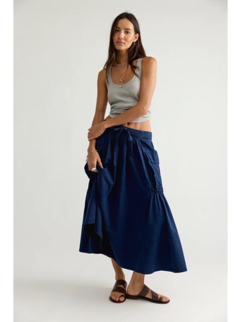 FREE PEOPLE We The Free Trailblazer Cargo Midi Skirt