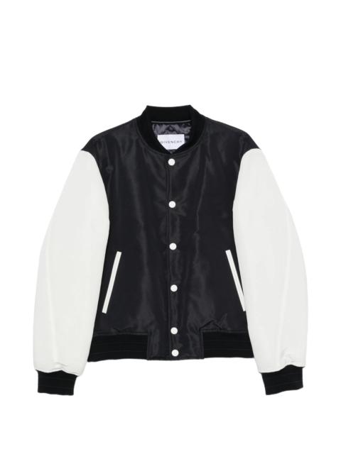 Givenchy Givenchy Logo-embroidered Bomber Jacket