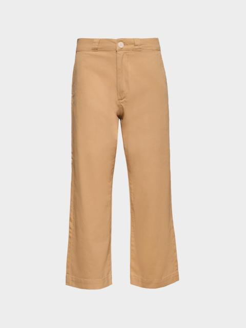 FRANCES VALENTINE Coleman Straight-Leg Woven Stretch Cotton Pants