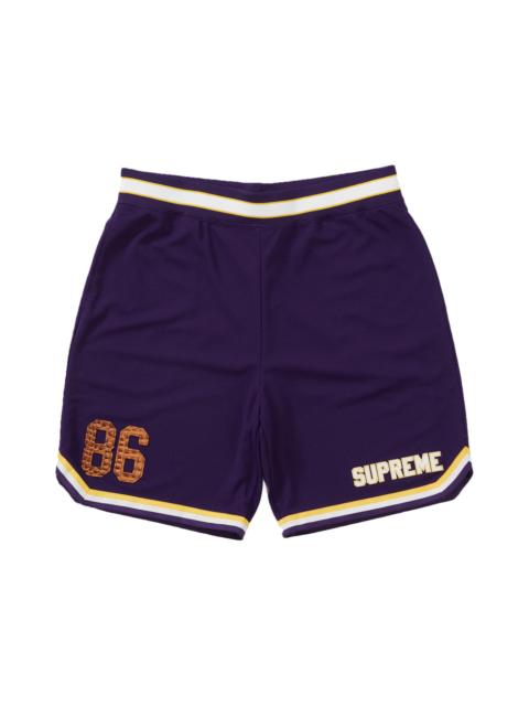 Supreme Supreme Faux Croc Basketball Short Purple