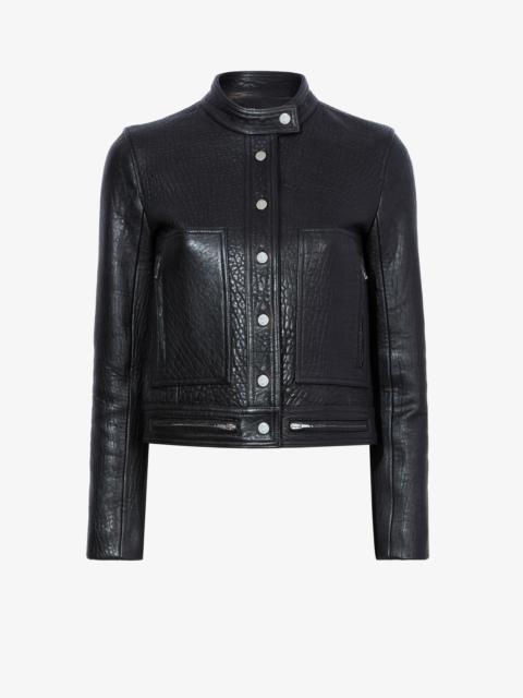 Alice Jacket in Textured Grainy Leather