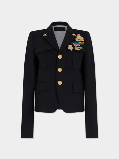 DSQUARED2 TROPICAL WOOL UNIFORM JACKET