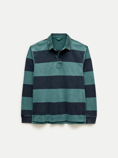 J.CREW Overdyed rugby shirt in stripe
