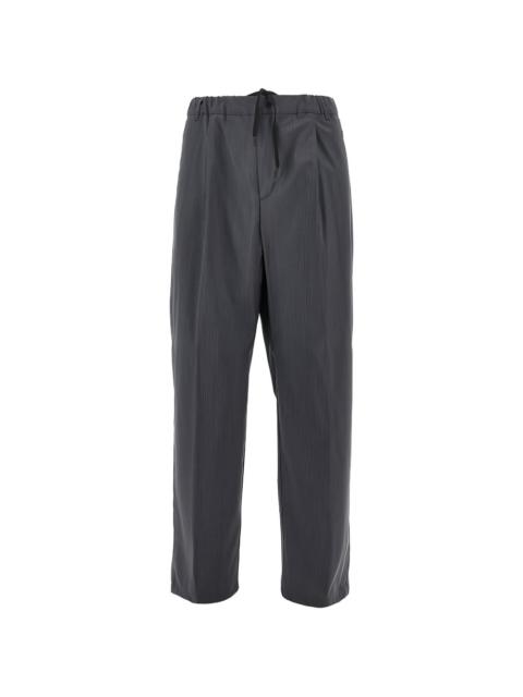 Herno drawstring pleated trousers