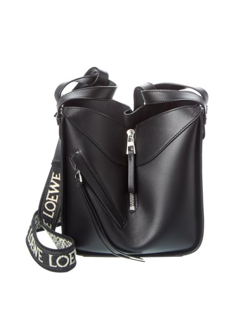 Loewe Loewe Compact Hammock Satin Leather Tote