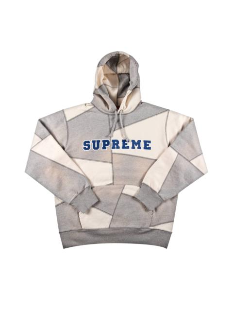 Supreme Supreme Patchwork Hooded Sweatshirt Heather Grey REVERSIBLE