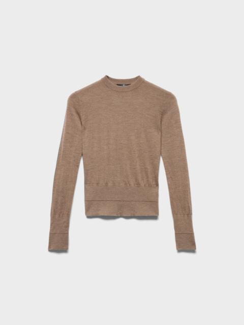 7 For All Mankind DOUBLE RIB CREWNECK SWEATER in Cashmere