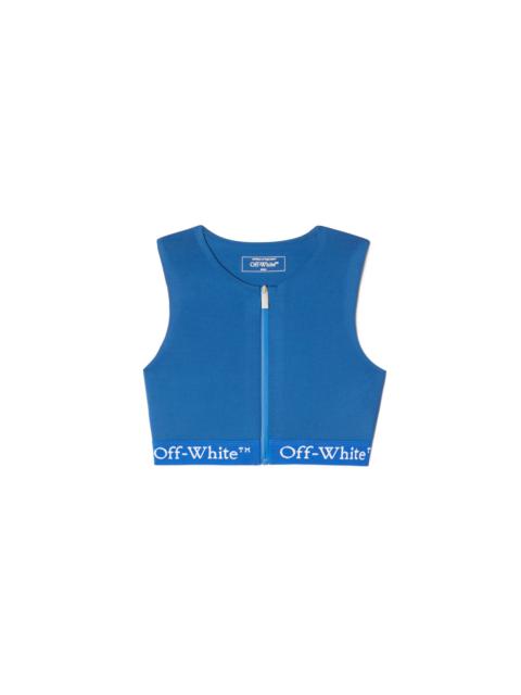 Logoband Zipped Rowing Top