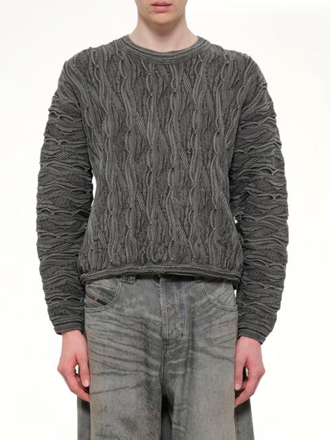 doublet Air Yarn Regulator Knit Pullover in Charcoal