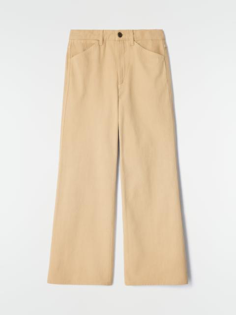 Lemaire FLARED FIVE-POCKET PANTS IN HEAVY GARMENT-DYED BROKEN TWILL