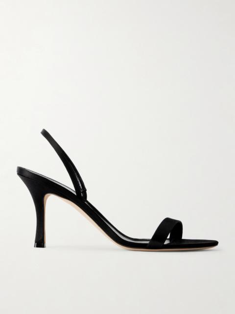 The Row Ella Satin Slingback Sandals