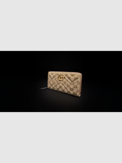 GUCCI GG Marmont zip around wallet