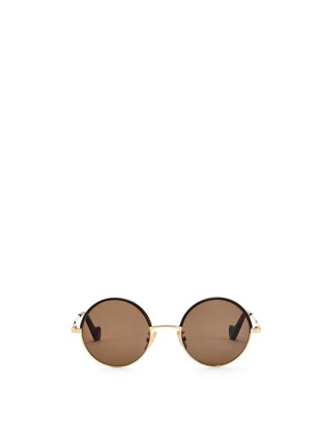 Loewe Small round sunglasses in metal