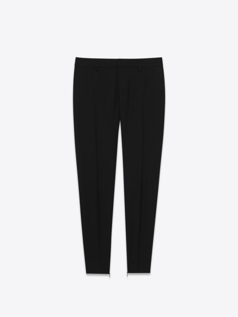 skinny pants in saint laurent gabardine