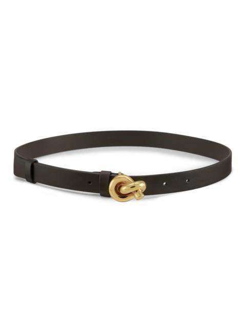 Bottega Veneta Women's Knot Leather Belt - Khaki