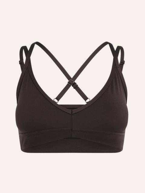 P.E NATION PARAMOUNT SPORTS BRA IN COFFEE