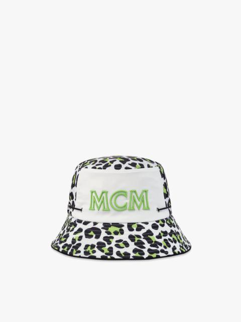 MCM Leopard Print Bucket Hat