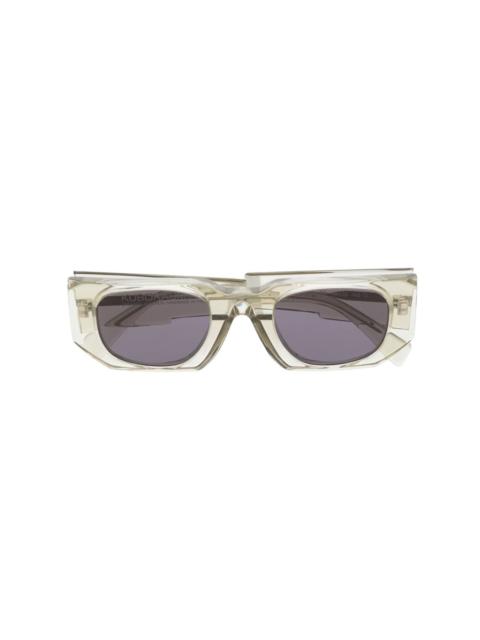 U8 rectangle-frame tinted sunglasses