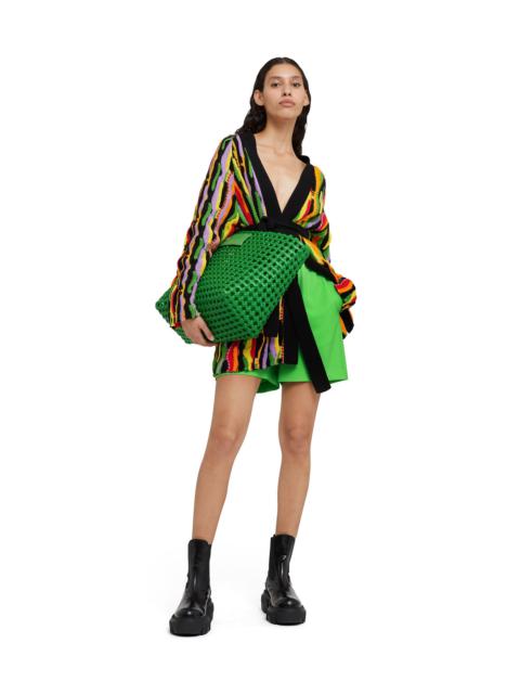 MSGM Lightweight wool Bermuda shorts with elastic waist band