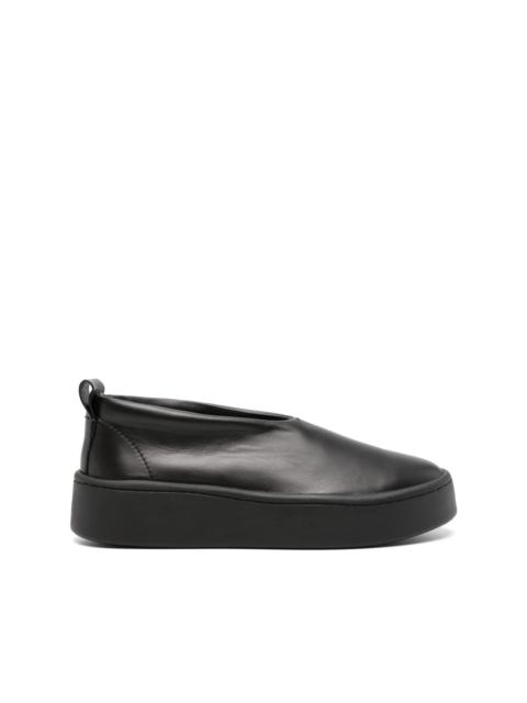 Jil Sander round-toe leather loafers