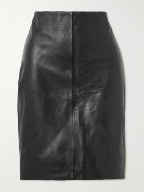 ST. AGNI Leather Skirt