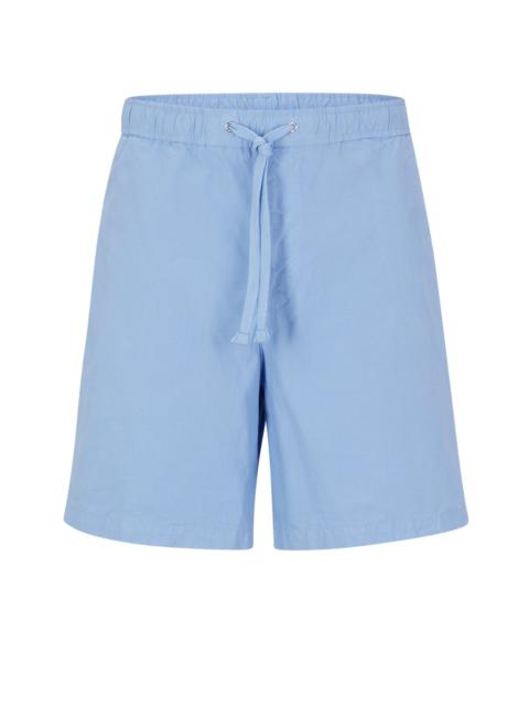 BOSS REGULAR-FIT SHORTS IN PAPER-TOUCH STRETCH COTTON