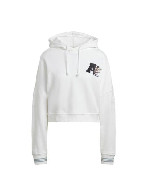 adidas (WMNS) adidas Short Disney Hoodie 'White' HL9055