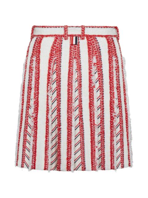 Thom Browne pleated tweed mini skirt