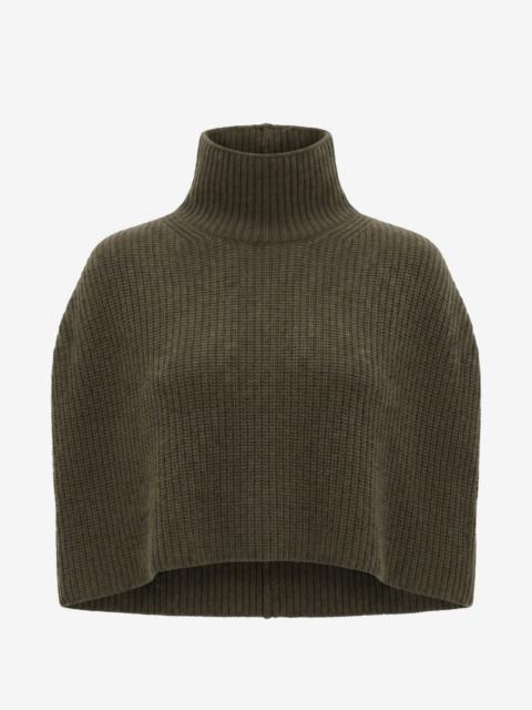 SA SU PHI ribbed-knit cashmere poncho
