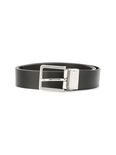 EMPORIO ARMANI classic square buckle belt
