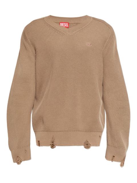 Diesel ribbed V-neck sweater