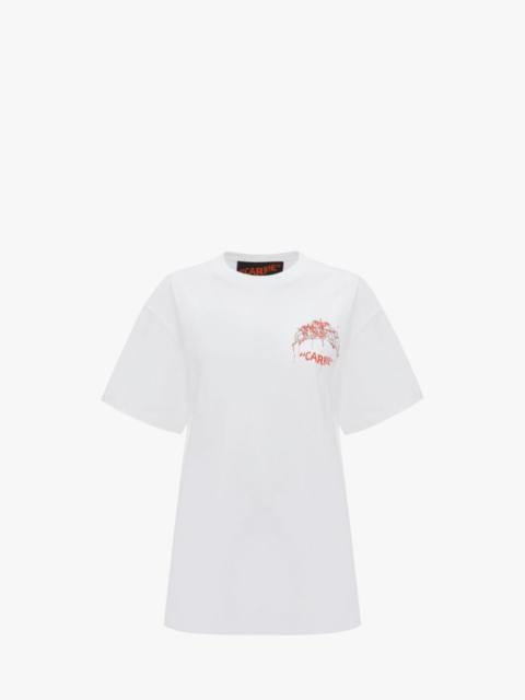 JW Anderson CARRIE - MINI TIARA PRINT T-SHIRT