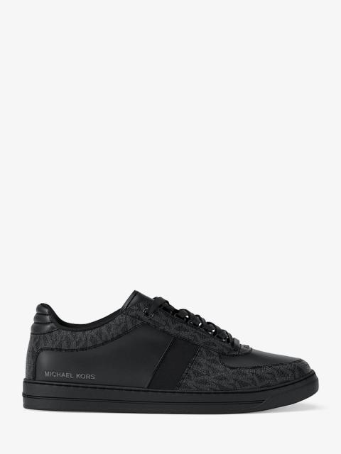 MICHAEL KORS Brady Signature Logo and Leather Sneaker