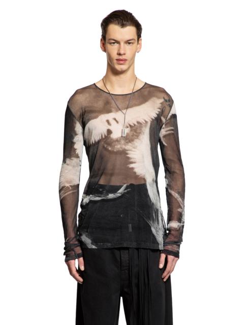 Ann Demeulemeester Greg-Doves-Print-Long-Sleeve-T-Shirt