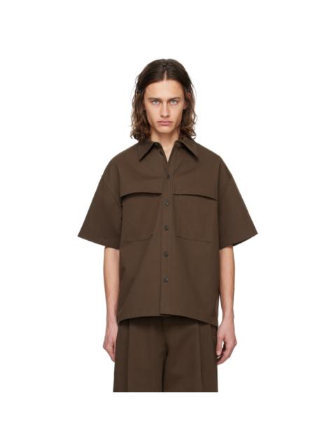Brown Layered Shirt