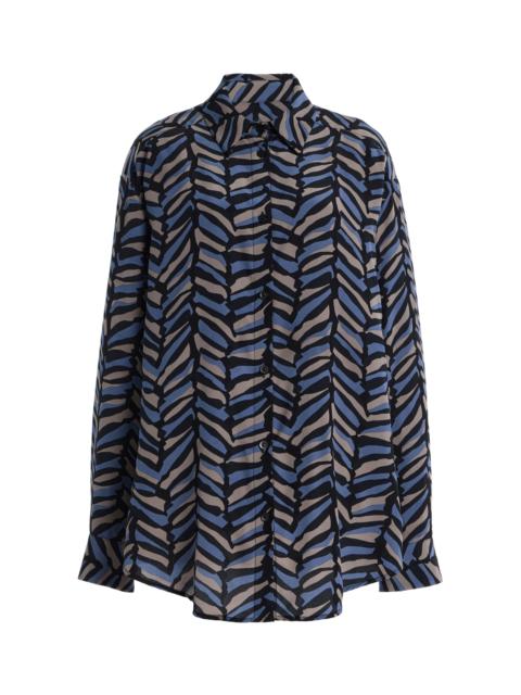 MATTEAU Silk Shirt blue