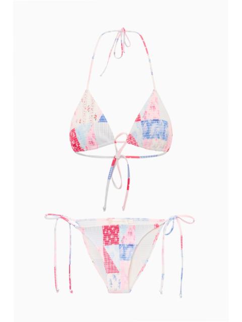 LoveShackFancy Saoirse Patchwork Bikini