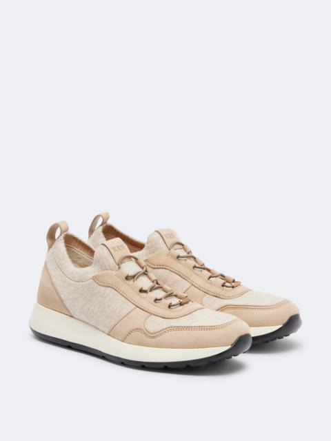 Tod's Leather-trimmed sneakers
