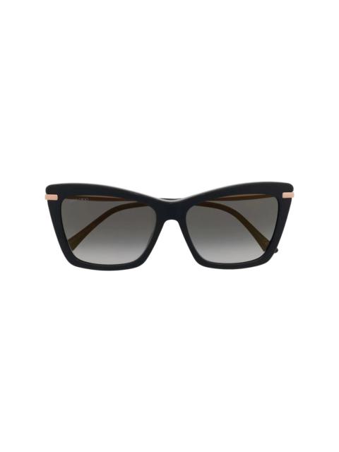 gradient oversize-frame sunglasses