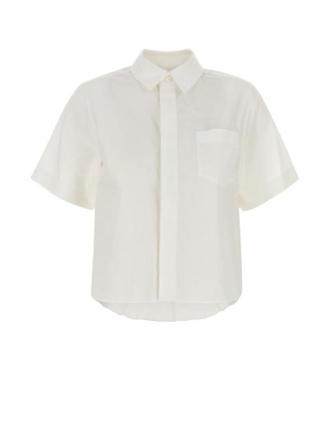 sacai White poplin shirt