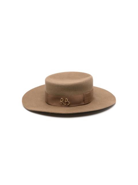 RUSLAN BAGINSKIY Canotier wool-felt hat