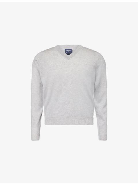 JOHN SMEDLEY John Smedley X Bill Nighy V-Neck Merino Wool Jumper